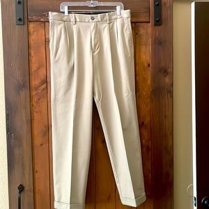 Mens Pleated Cuffed Dockers Relaxed Fit